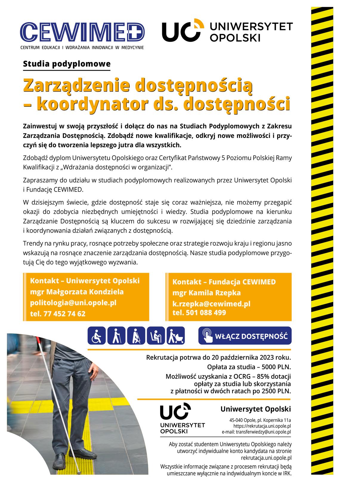 Rekrutacja na studia podyplomowe na UO